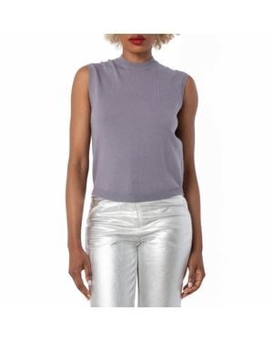 Ferragamo Ferragamo Cashmere Sleeveless Top - Blue
