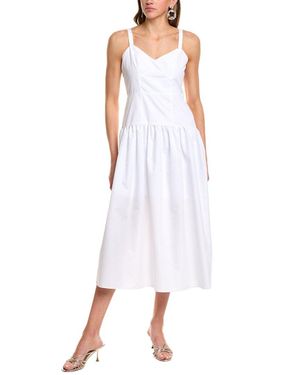 AREA STARS Karin Midi Dress - White