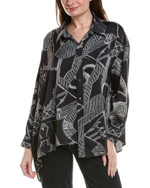 Beulah London Long Sleeve Blouse - Black