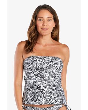 Helen Jon Smooth Bandini Top Tropical Print Swimwear Jdm2143 - Blue