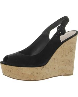 Veronica Beard Dali Wedge Heels - Black