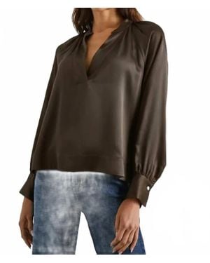 Rails Wynna Long Sleeve Blouse - Brown
