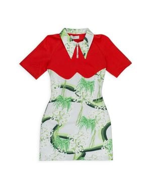 Kijun Maid Dress - Red