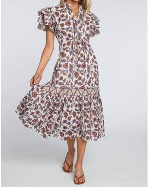Elizabeth James The Label Delia Midi Dress - White