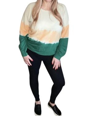 Kori Dye Terry Long Sleeve Top - Blue