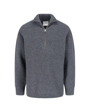 Closed Classic Sweater With Round Neckline - Gray