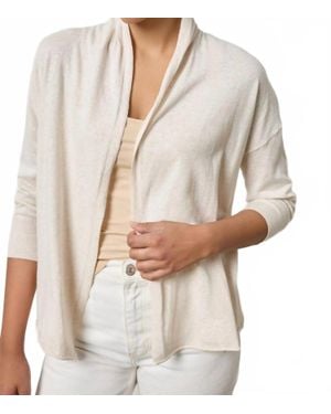 Lilla P Easy Open Cardigan - White