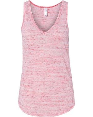 Bella Canvas Flowy V-Neck Tank - Pink