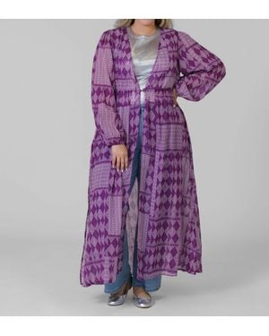 EVERYDAY RITUAL Trish Long Duster - Purple