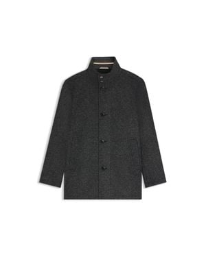 BOSS Regular-Fit Coat With Inner Layer - Black