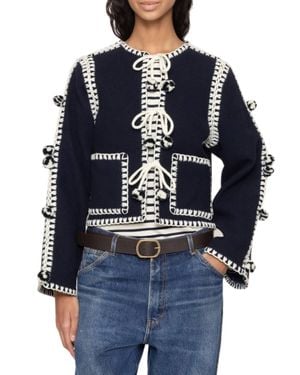 Sea Addison Pom Pom Jacket - Blue