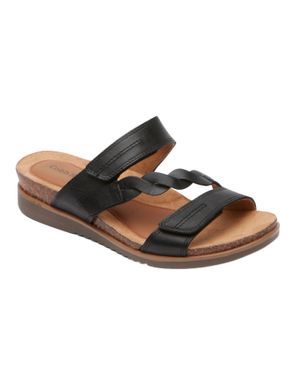 Rockport May Adjustable Cork Slide - Brown