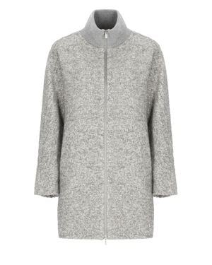 Peserico Sequin Zip-Through Down Jacket - Gray