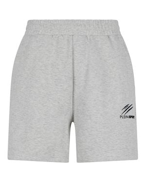 Philipp Plein Pique Jogging Shorts Icon - Gray