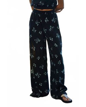 By Together Montana Floral Pants - Blue