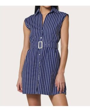 LUSANA Kelly Mini Dress - Blue