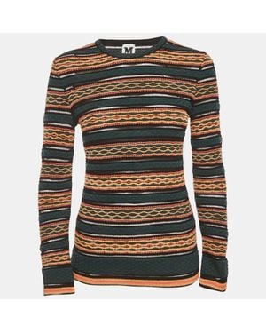 Missoni Patterned Knit Full Sleeve Top - Green