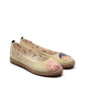 Goby Shoes Ballerinas Canvas Flats - Natural