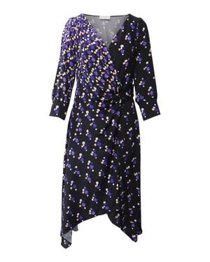 Peter Pilotto Printed Wrap Dress - Blue