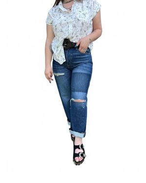 Ariat Jazmine Tomboy Straight Leg Jeans - Blue