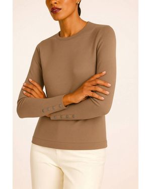 J'Envie/Eli Dorothea Long Sleeve Top - Brown