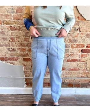 Elan Amber Relaxed Fit Jogger - Blue
