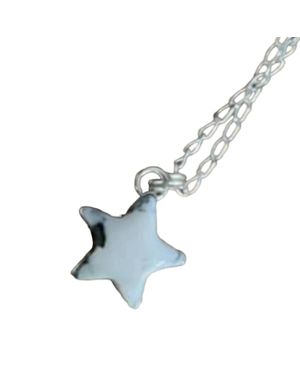 BOHO SOL Howlite Star Pendant Necklace - Blue
