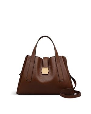 Radley Sloane Mews Ziptop Satchel Bag - Brown