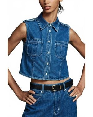 FRAME Major Utility-Style Shirt - Blue