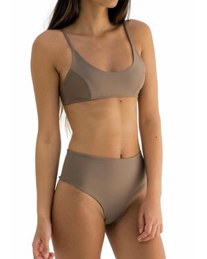 Conscious Zoe Bikini Top - Brown