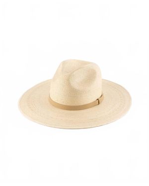 Gigi Pip Blake Wide Brim Fedora Straw Hat - White