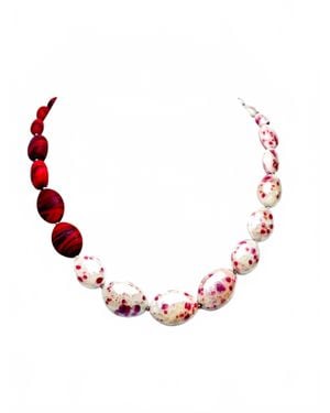 Antica Murrina Murrano Glass Two Toned Necklace - Pink