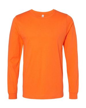 Bella Canvas Jersey Long Sleeve Tee - Orange