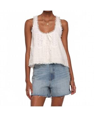 Heartloom Ena Lace Detail Top - Blue