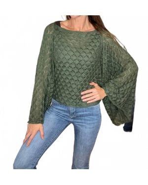 Blakeley Free Spirit Bell Sleeve Top - Green