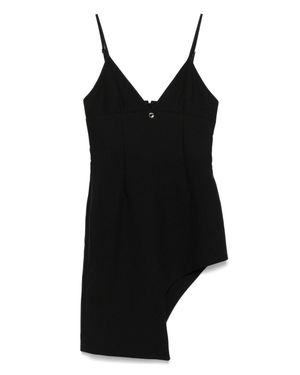 Coperni Dress With Asymmetrical Hem - Black