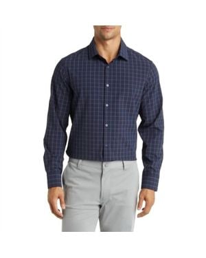 Mizzen+Main Leeward Long Sleeve Dress Shirt - Blue