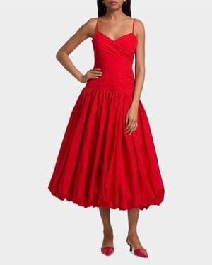 Cinq À Sept Fia Midi Dress - Red