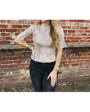 Design History Delaney Sparkling Top - Multicolor