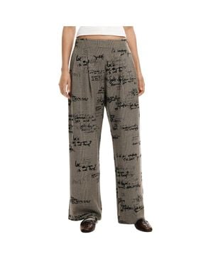 Desigual Polyester Casual Pants - Gray