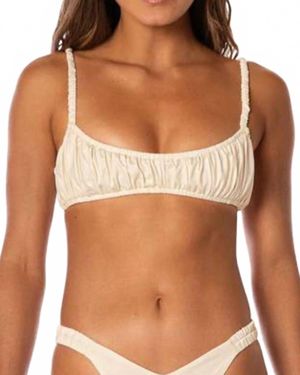 Maaji Flourish Classic Bralette Bikini Top - Brown