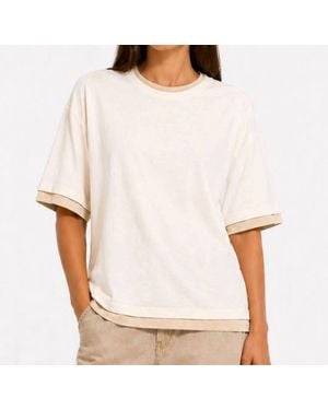AYA MUSE Double Layer T-Shirt - White