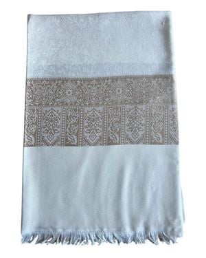 THE GRAY CRAB Royal Heritage Jacquard Scarf - Blue