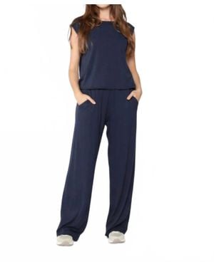 Ripley Rader Jersey Wide Leg Lounge Pants - Blue