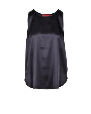 Wild Cashmere Stretch Silk Sleeveless Top - Blue