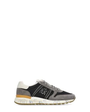 Premiata Lander 7207 Lettering Sneakers - Gray