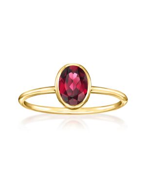 Ross-Simons Bezel-Set Rhodolite Garnet Ring - Pink