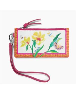 Brighton French Garden Card Pouch - White