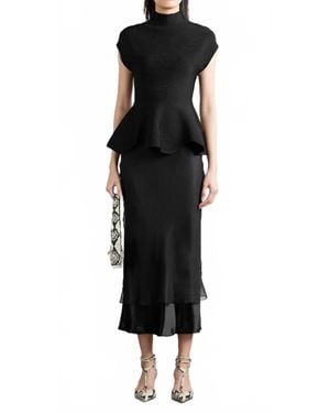 KHAITE Monina Skirt - Black