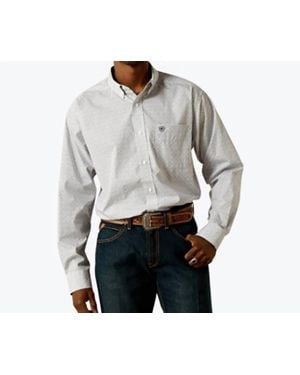 Ariat Wrinkle Free Declan Print Shirt - Gray